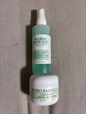 Mario Badescu Green Facial Spray & White Coconut Body Butter Duo